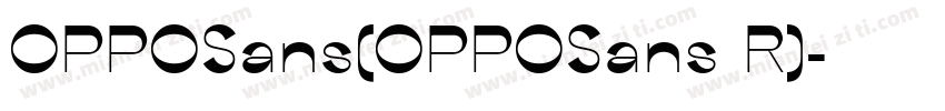 OPPOSans(OPPOSans R)字体转换